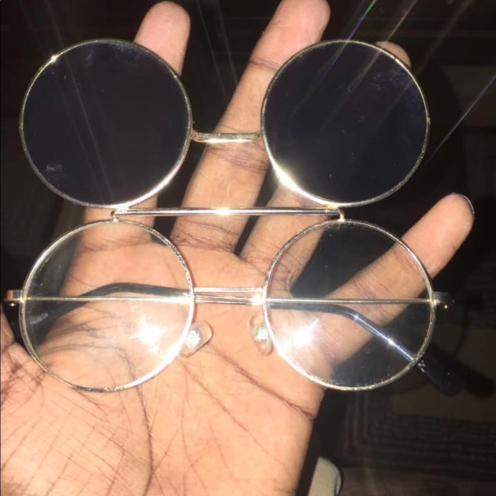 Flip up shades